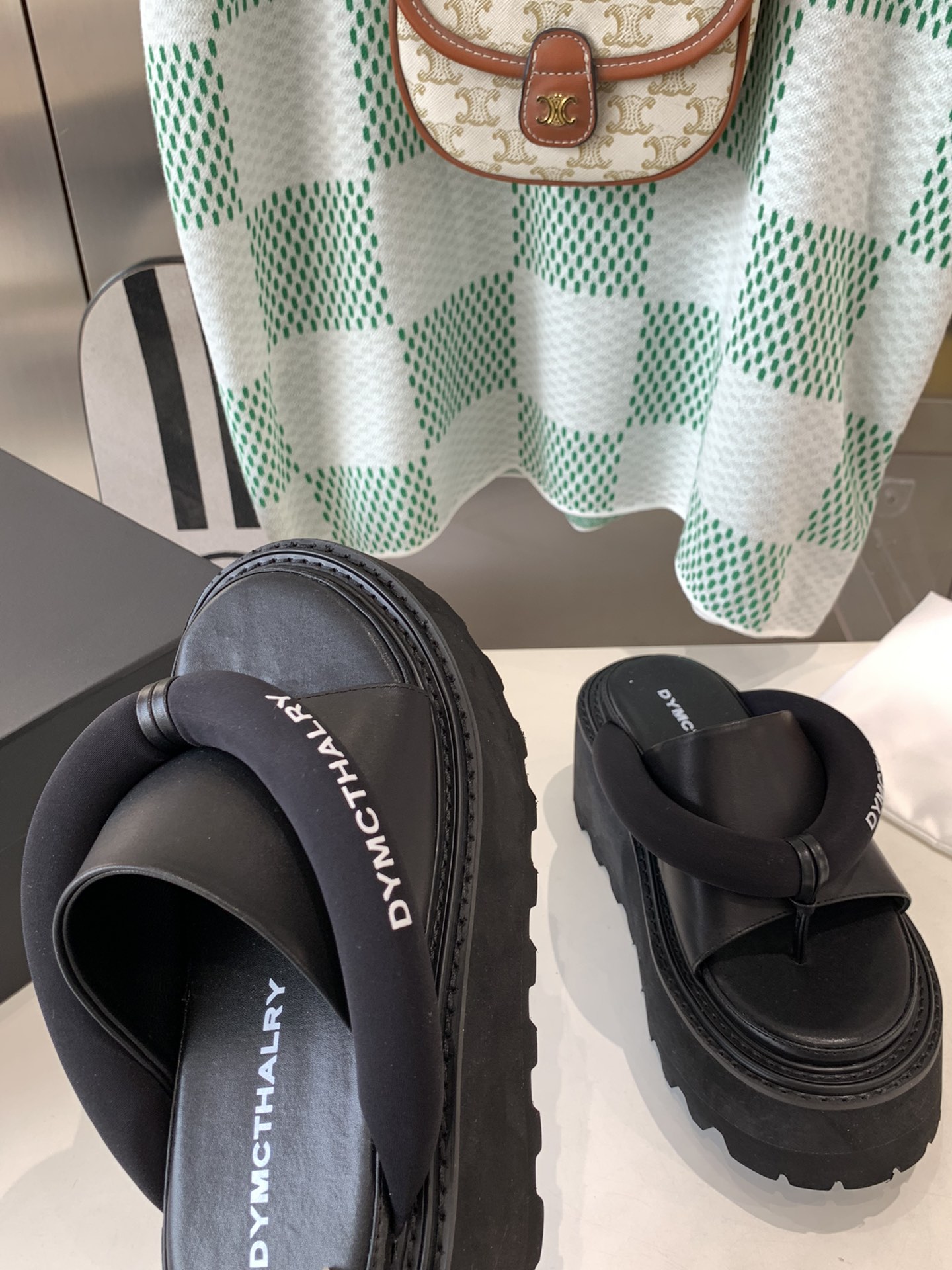 DYMONLATY2023SS Platform Slippers: Comfortable, Stylish, and Height-Boosting - 图片 7