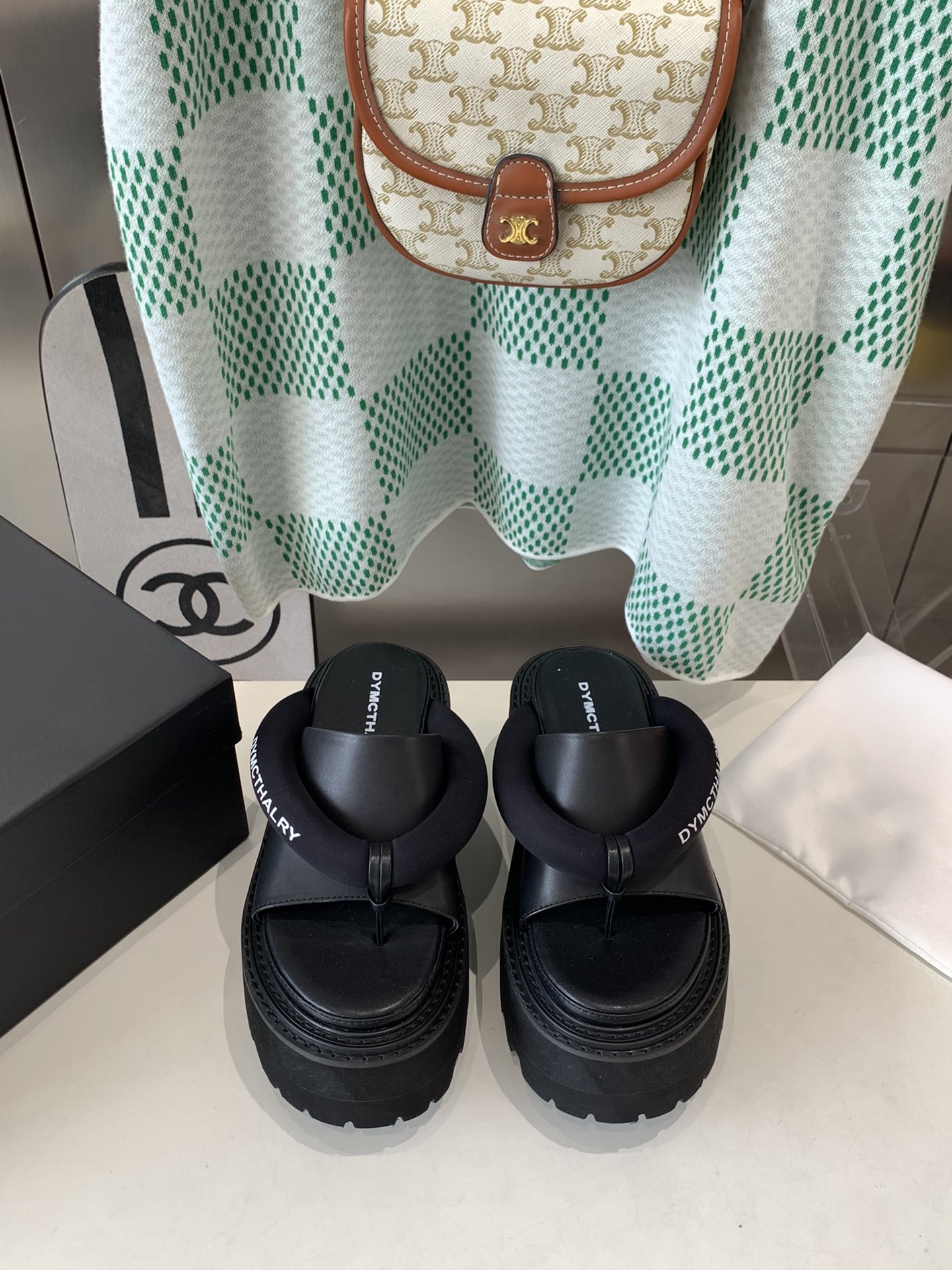 DYMONLATY2023SS Platform Slippers: Comfortable, Stylish, and Height-Boosting
