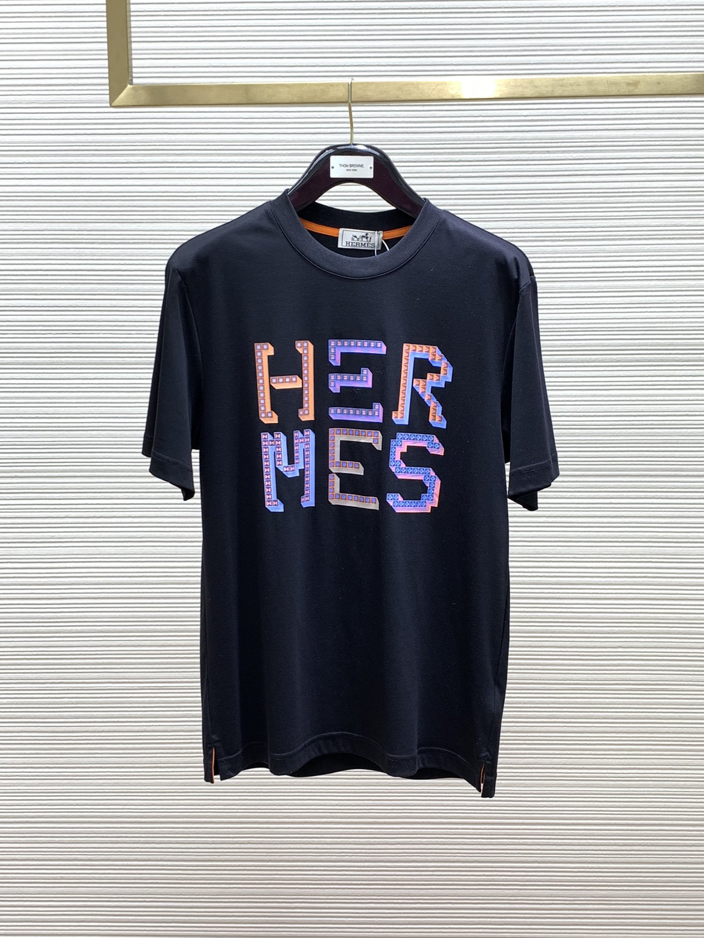 Hermes Clothing T-Shirt Printing Cotton Fall Collection Short Sleeve