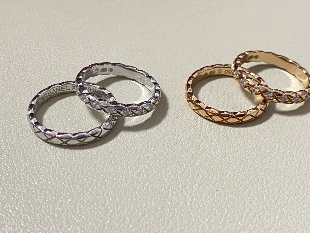 NO:101129,Chanel CNC Craft COCO Ring Diamond Pattern Design Simple and Elegant, Chanel Ring, Chanel,ring19860909香奈儿 CNC工艺 COCO 戒指 菱格纹图案设计 简洁高雅 卓尔不群,香奈儿戒指,chanel,ring,Jewelry
