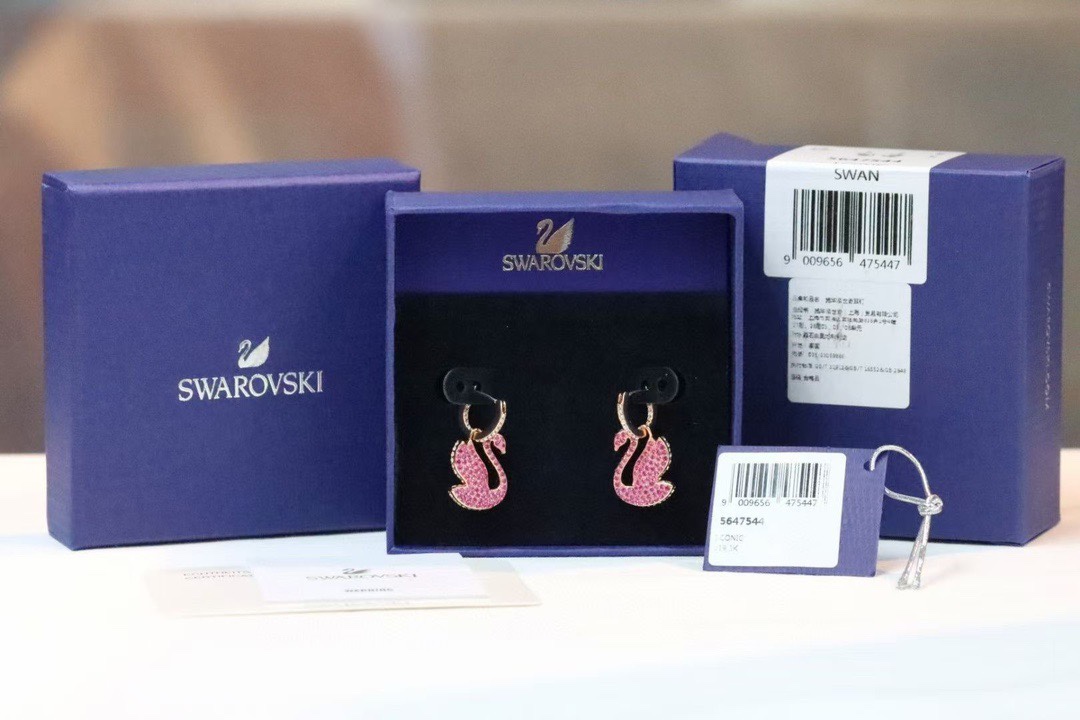 Swarovski Joalheria Brinco Colares & Pendents Rosa