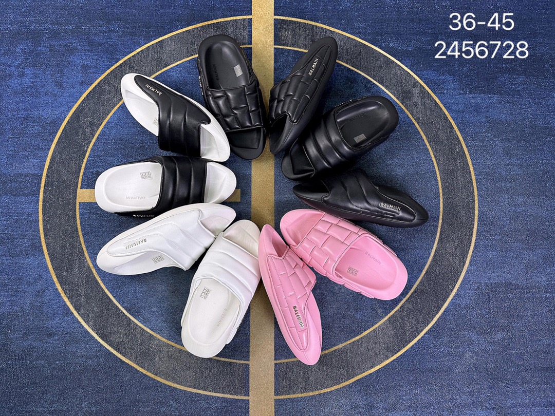 ️ zddll Balenciaga 巴黎世家拖鞋原鞋购入开发 官方正确版原装级头层牛皮  1:1裁剪 鞋面3D打印logo 凹凸感明显 编号：zswql6728
