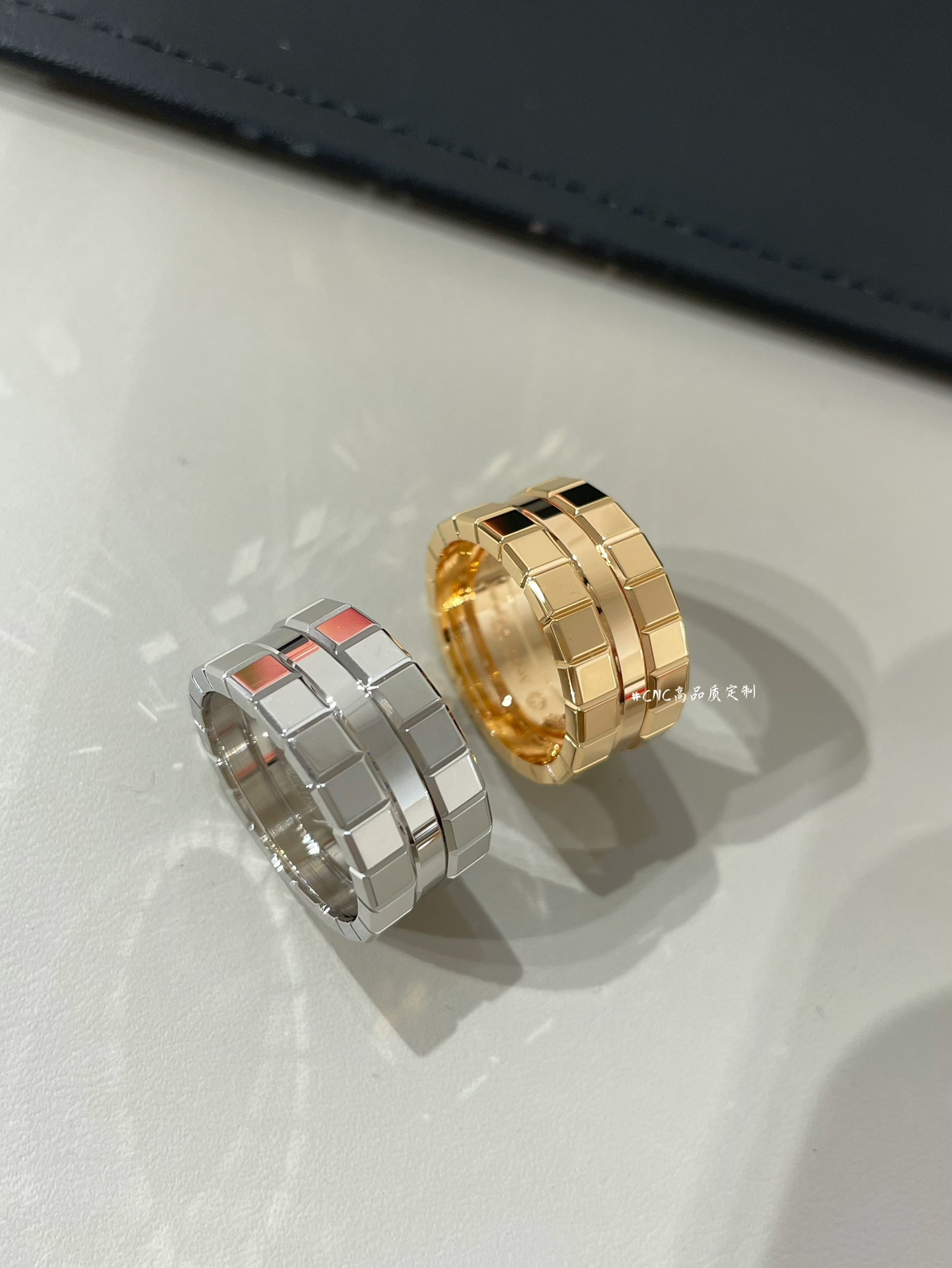 Jewelry Ring- Platinum Rose Gold White Polishing