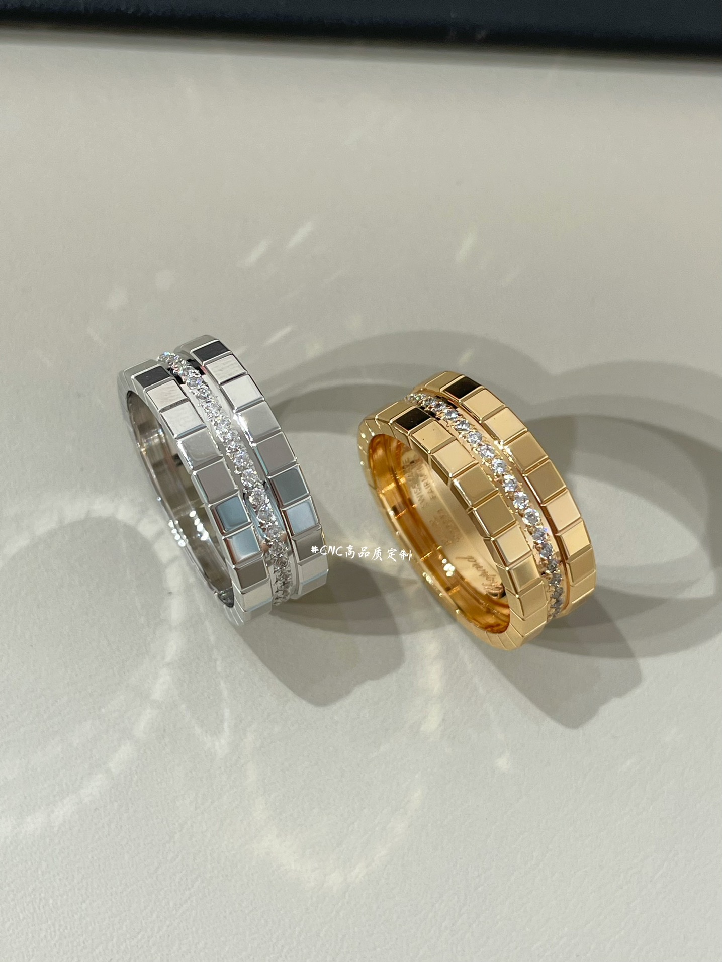 Jewelry Ring- Platinum Rose Gold White