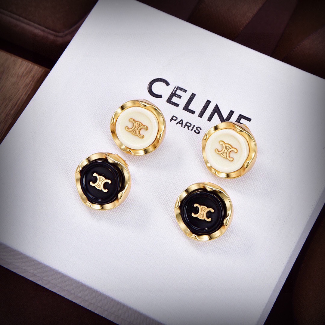 pjdsd Celine 凯旋门新款耳环，PRECLOUS新品 简单时尚耳钉专柜一致 火爆款出货 设计独特 前卫 美女必备款！