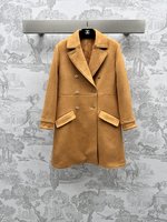 Chanel Clothing Coats & Jackets Top Perfect Fake
 Brown Coffee Color Chamois Vintage