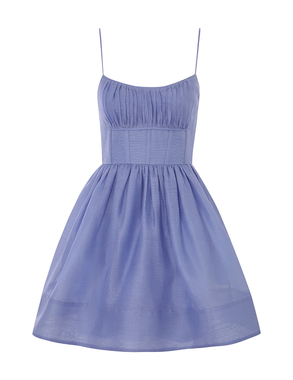 （爆款大量现货发售）#B1049-1 澳洲 ZIMMERMANN 春夏时尚甜美吊带收腰连衣裙颜色：蓝色码数：0/S 1/M 2/L 3/XL