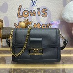 Louis Vuitton LV Dauphine Bags Handbags 2023 Perfect Replica Designer
 Black Orange White Cowhide Spring/Summer Collection Fashion M25048