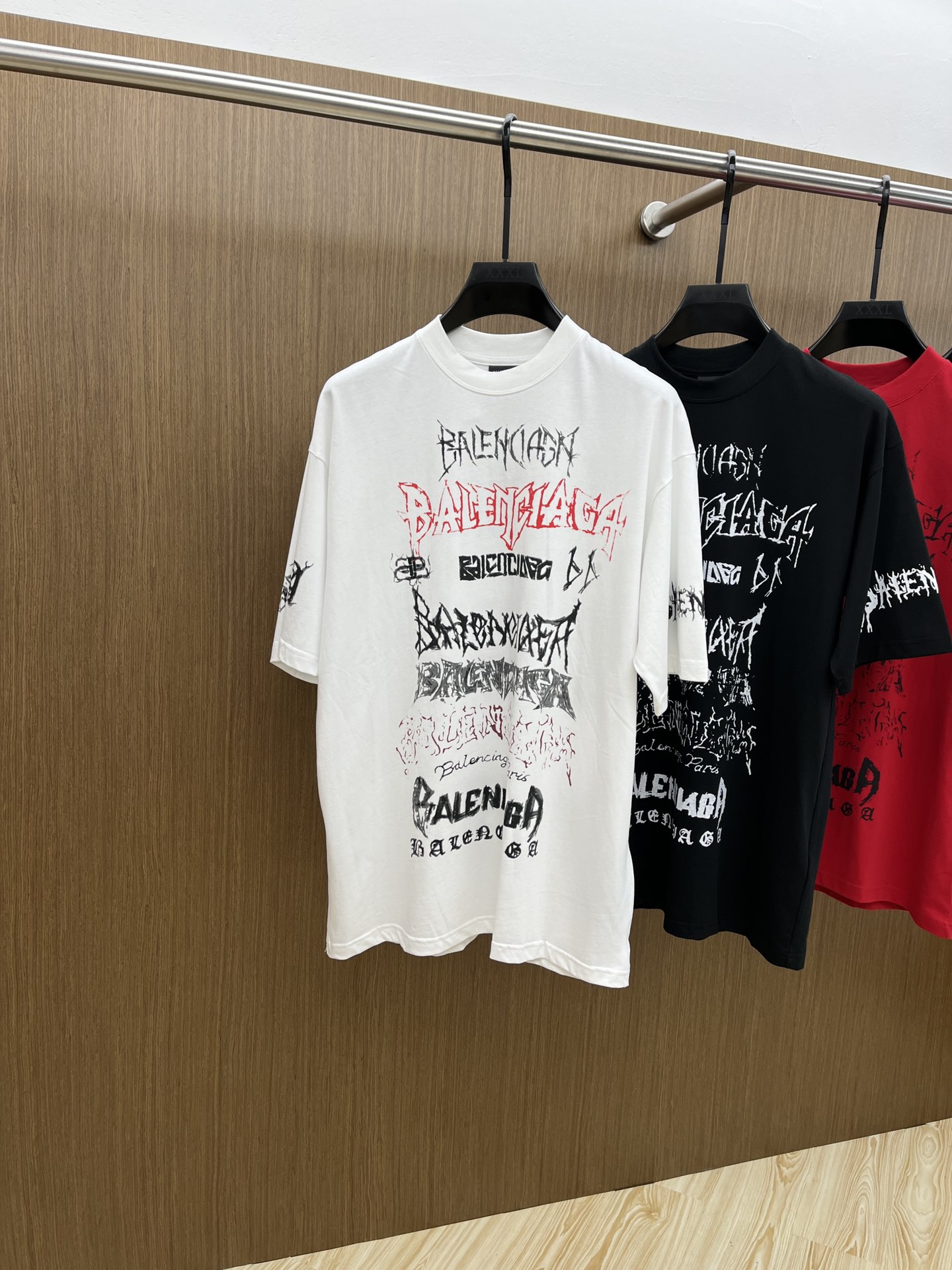 What’s the best to buy replica
 Balenciaga Clothing T-Shirt Black Pink Red White Printing Unisex Cotton Knitting Spring/Summer Collection Short Sleeve