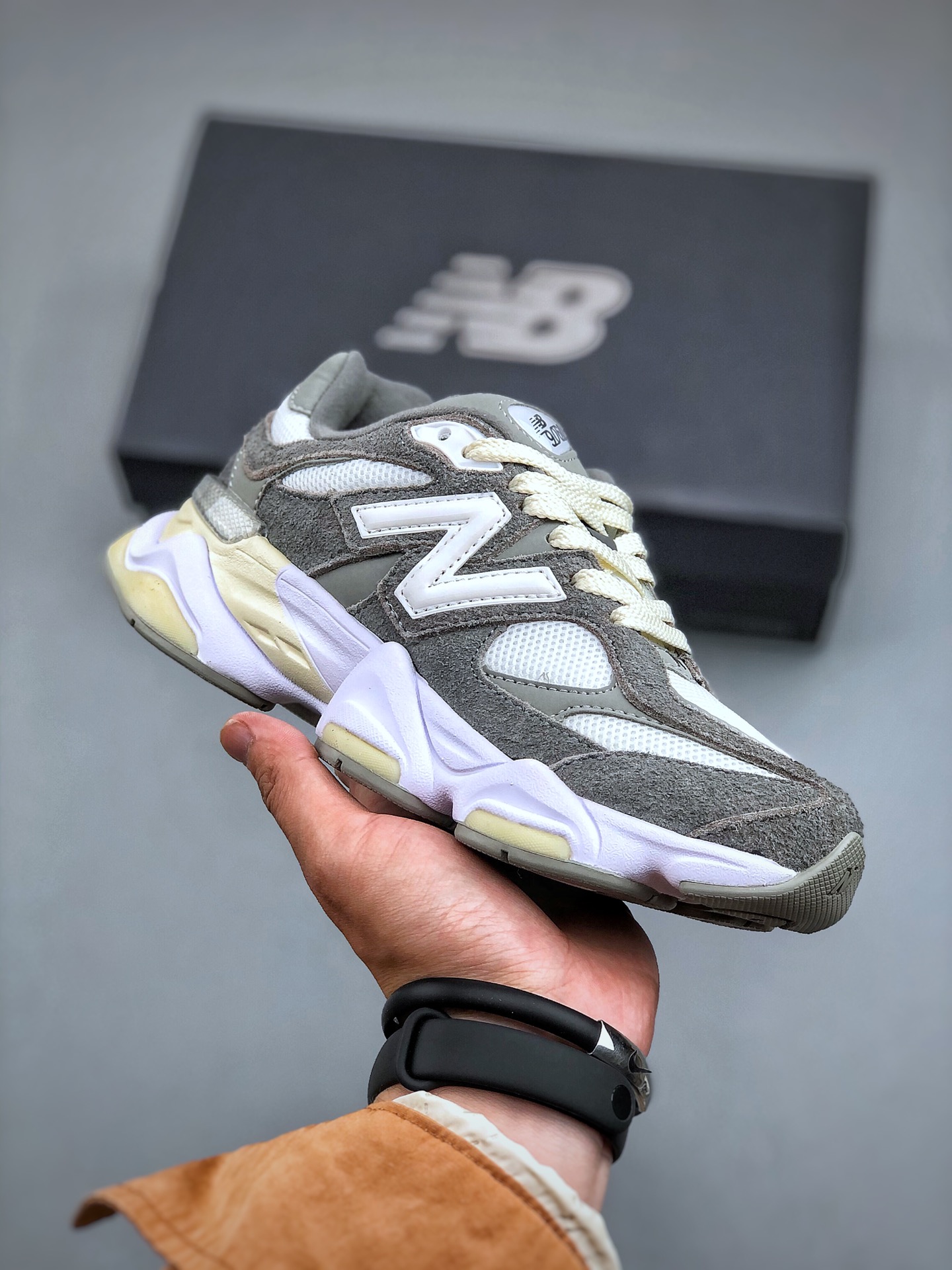 New Balance Shoes Sneakers Grey Splicing Chamois Frosted Summer Collection Vintage Casual