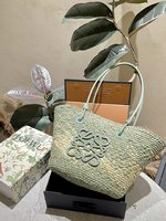 Loewe Bags Handbags Brown Weave Raffia Straw Woven Summer Collection