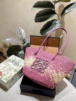Loewe Bags Handbags Brown Weave Raffia Straw Woven Summer Collection