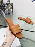 Dior Good
 Shoes Slippers Top brands like
 Embroidery Cowhide Genuine Leather Spring/Summer Collection