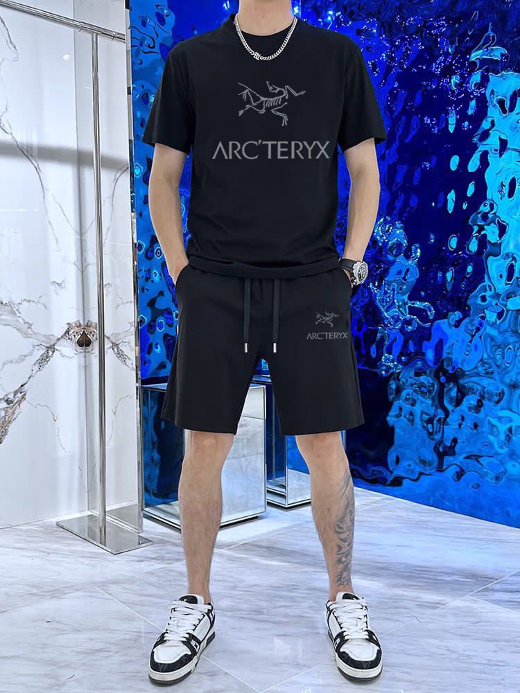 Arcteryx Clothing Shorts T-Shirt Two Piece Outfits & Matching Sets Men Short Sleeve