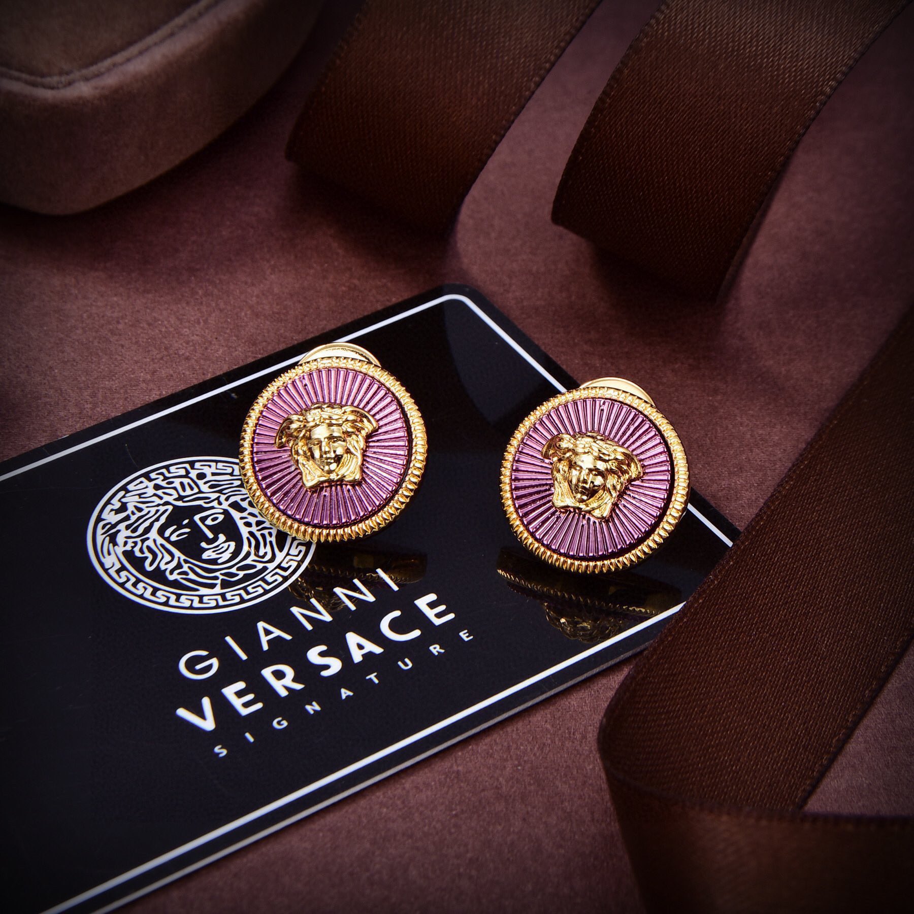 Versace Joyas Pendiente Oro