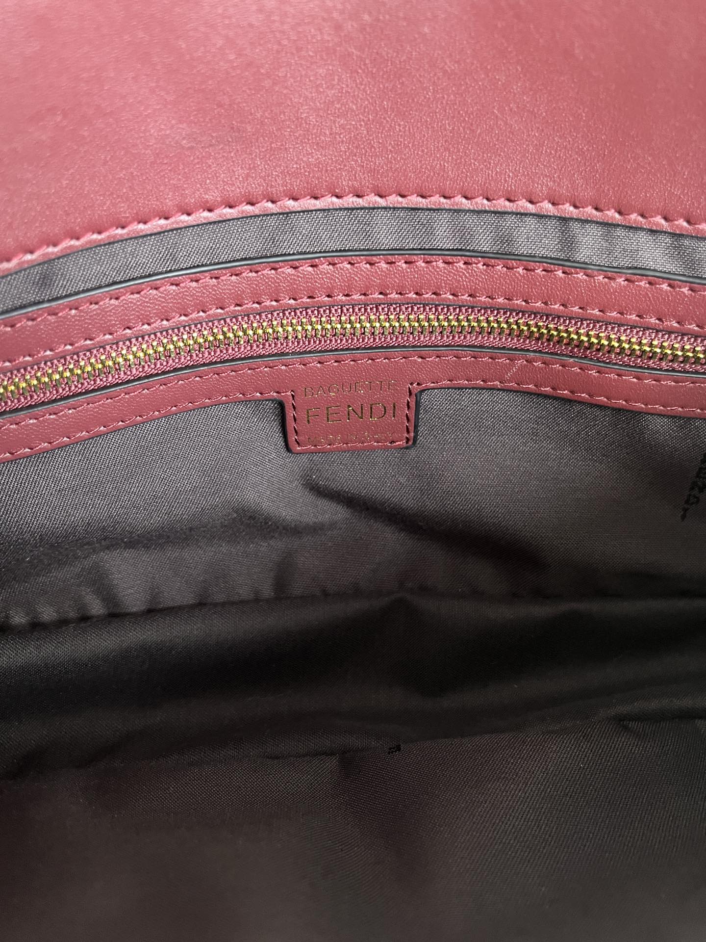 Fendi Baguette Medium Leather Bag with 3D FF Motif - Wine Red 7 i1711690135 1606 6