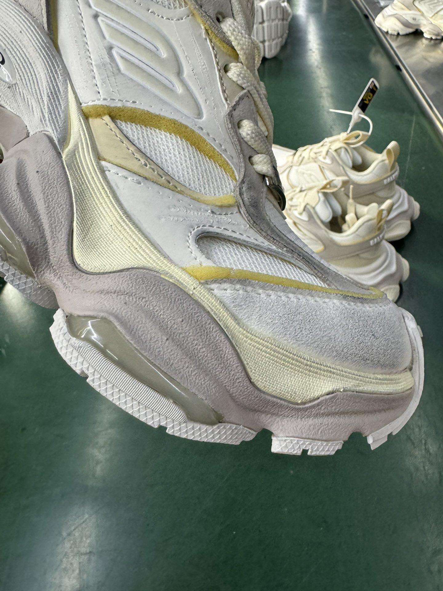 巴黎世家11代米白黄尺码35-46VG纯原版️Balenciaga巴黎世家CARGO圆头系带低帮生活休闲