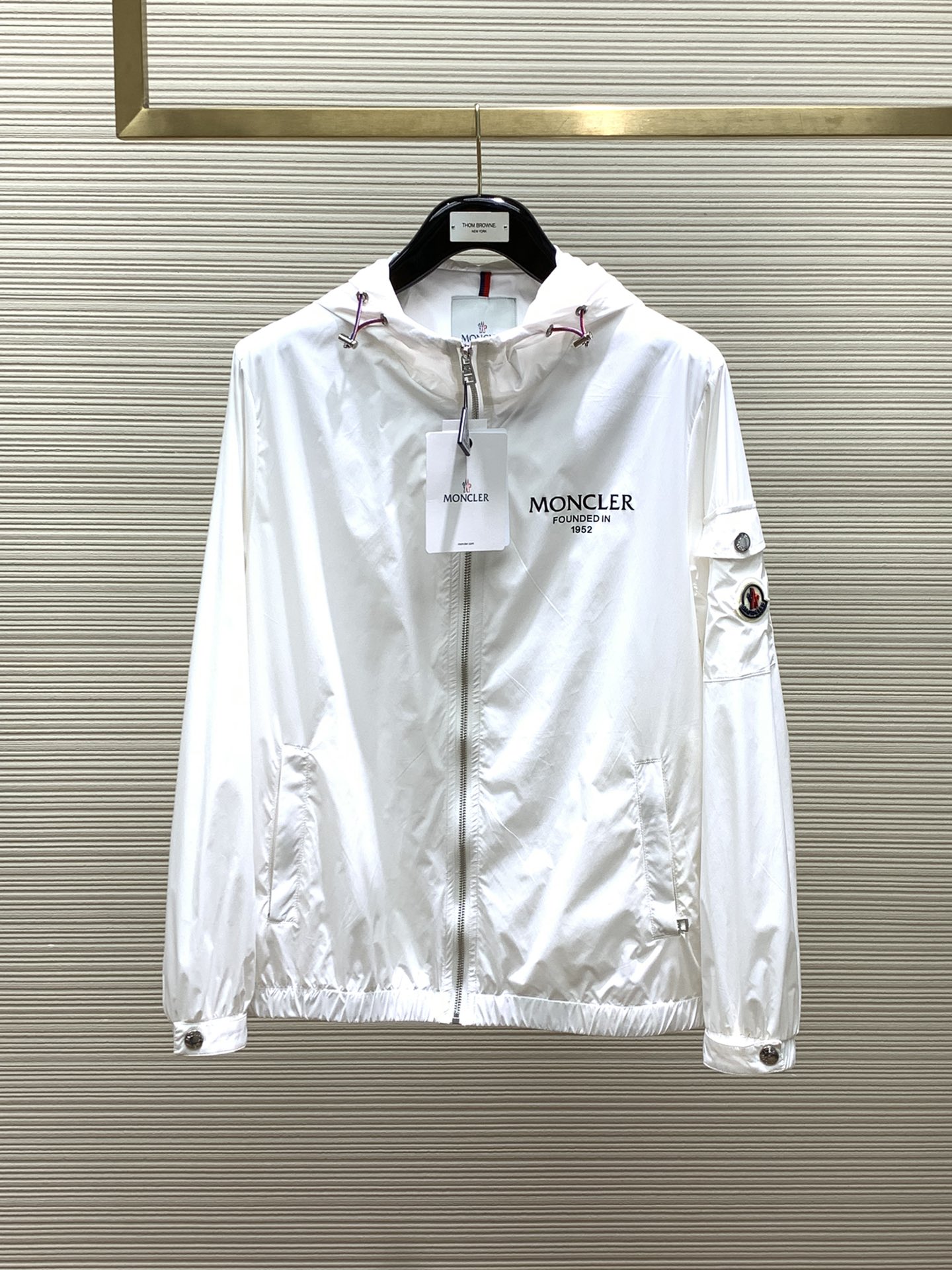 Moncler AAAAA
 Clothing Coats & Jackets Embroidery Spring Collection Fashion Hooded Top