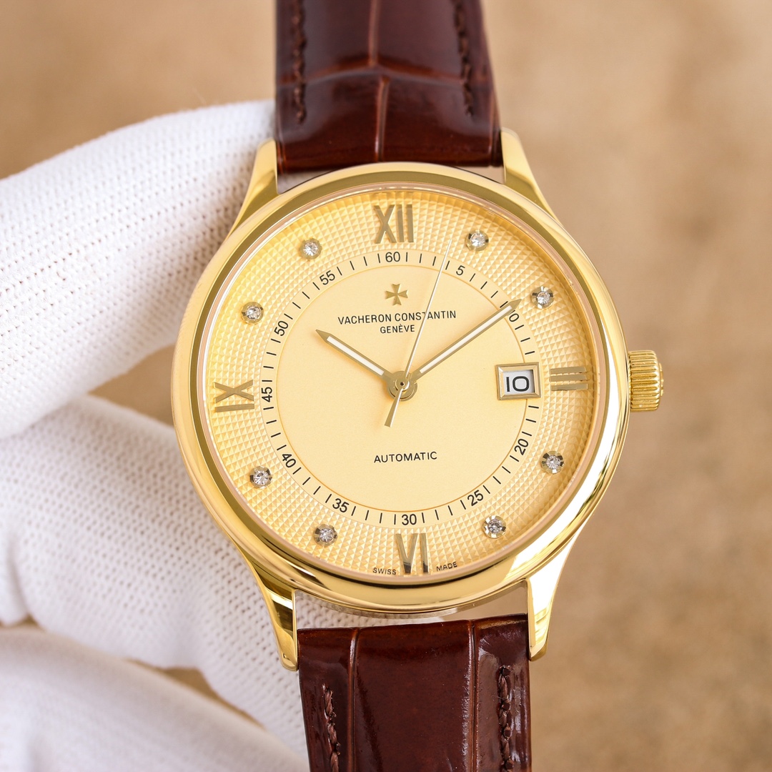 NO:337592,The new Vacheron Constantin heritage series watches are on the market!  Simple and elegant, perfect combination, let you feel the elegant and rustic atmosphere!  [Gift] This watch is equipped with imported original ultra-thin movement, with a vibration frequency of 28,800 times per hour, stable performance, zero re-repair!  The case is made of 316 stainless steel, sapphire anti-scratch glass mirror!  [Gift] Paired with an Italian leather strap, 40 mm in diameter, super waterproof, simple and atmospheric, high-end quality, suitable for all kinds of business occasions, the first choice for gifts!  , vacheron19860909白 金 新款江诗丹顿传承系列腕表火爆上市！简雅大方,完美结合,让你感受优雅绅土气息！[礼物]该表搭载进口原装超薄机芯,每小时振频28800次,性能稳定,零返修！表壳 釆用316 精钢,蓝宝石防刮花玻璃镜面！[礼物]搭配意大利真皮表带,直径40 mm,超强防水,简洁大气,高端品质,适合各种商务场合,送礼首选！,,vacheron,Watch