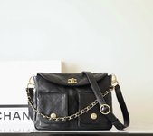 Chanel Crossbody & Shoulder Bags Messenger Bags Black Calfskin Cowhide Spring/Summer Collection Vintage