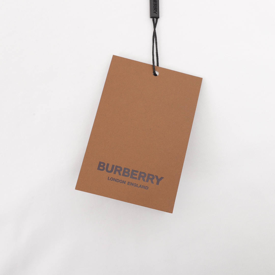 Burberry巴宝莉BBR 立体徽标刺绣格子短袖T恤