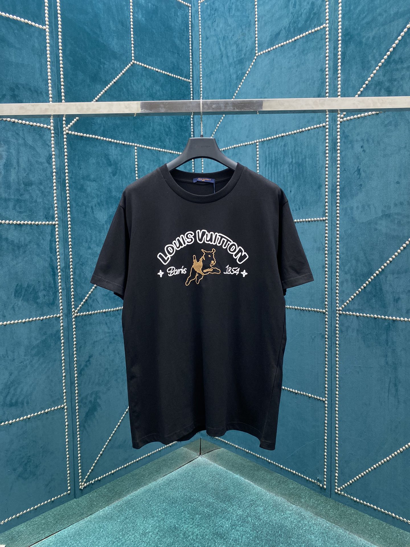 Louis Vuitton Kleding T-Shirt Borduurwerk Unisex Katoen Breien Lente/Zomercollectie