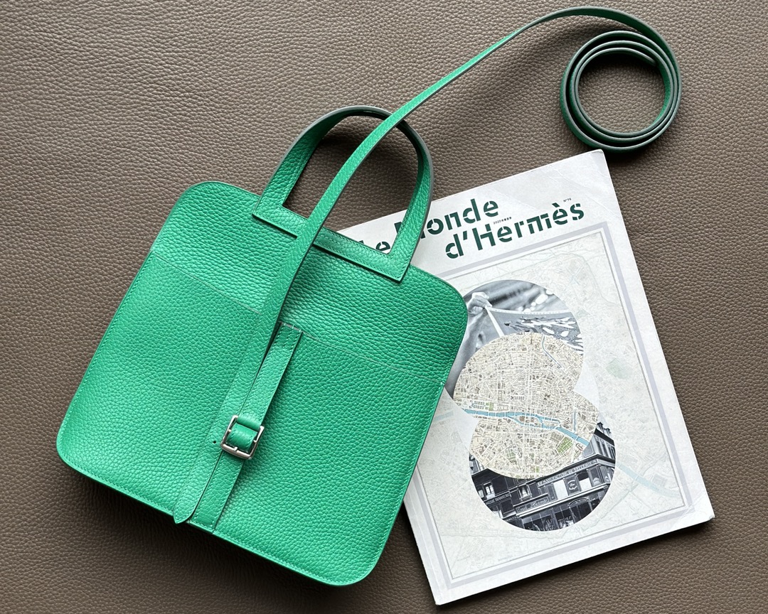 Hermes Bags Handbags Green Silver Hardware MT250250