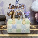 Louis Vuitton LV Speedy Handbags Travel Bags Pink Printing Canvas N40515
