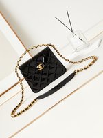 Chanel Classic Flap Bag Handbags Crossbody & Shoulder Bags Top brands like
 Black Gold Red Patent Leather