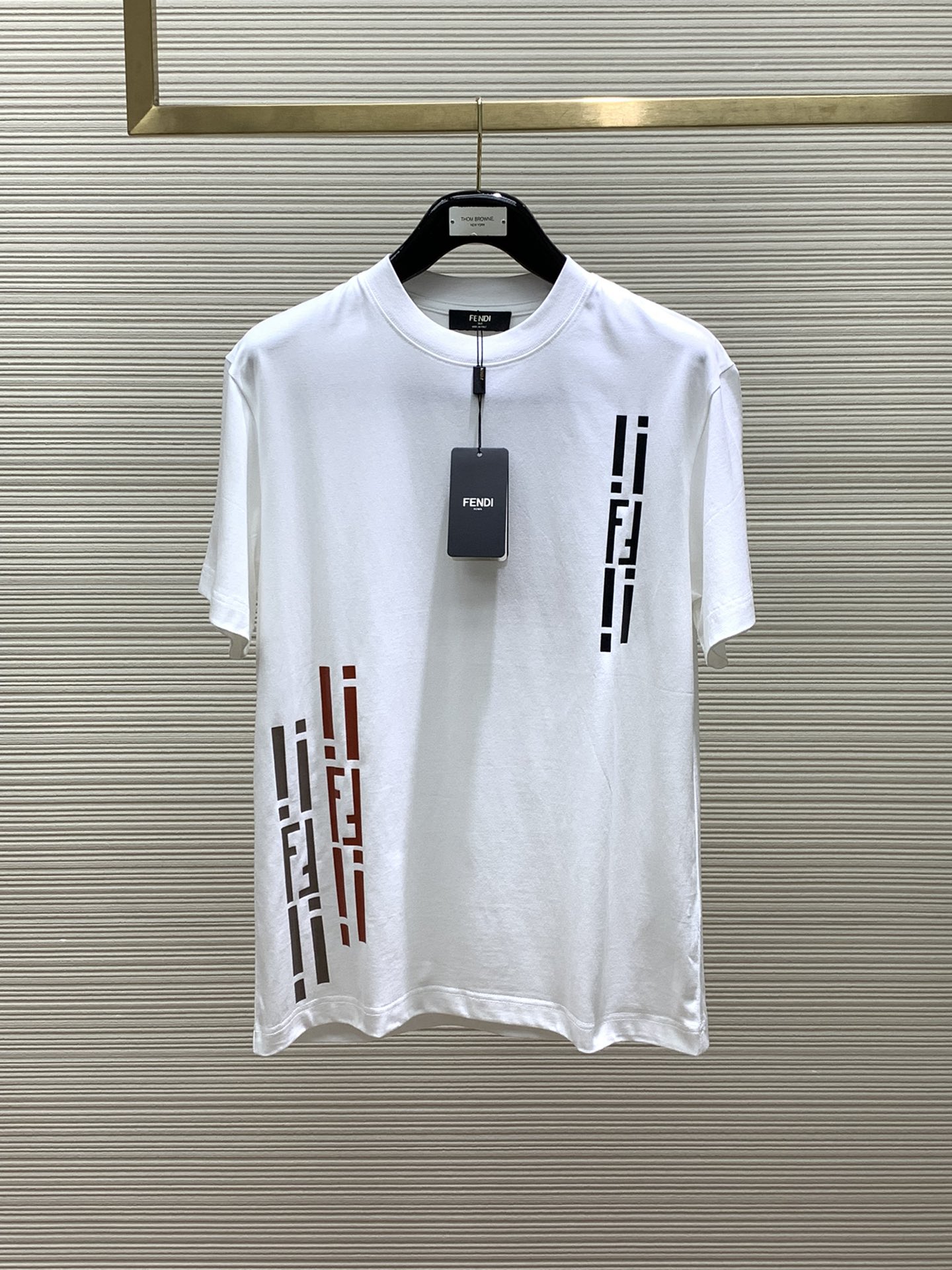 Fendi Clothing T-Shirt Printing Summer Collection Fashion Short Sleeve