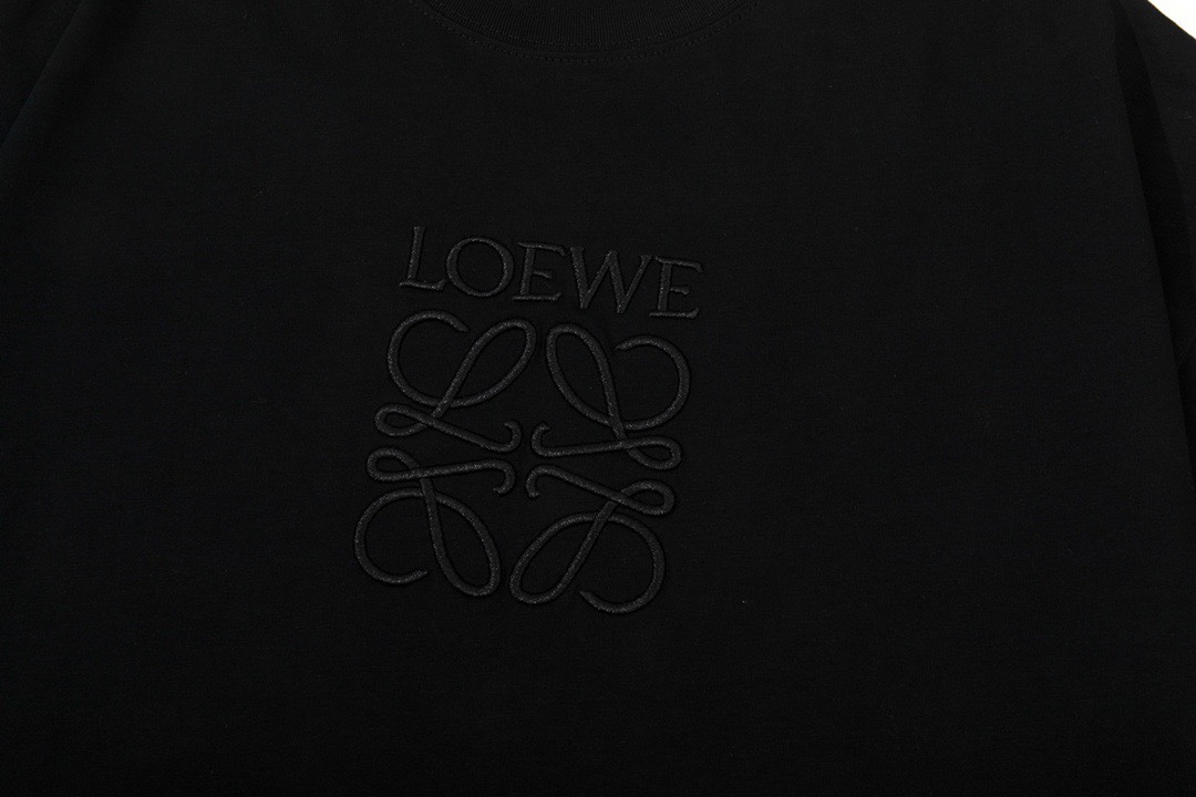 罗意威/Loewe 夏季 经典字母logo刺绣圆领短袖T恤