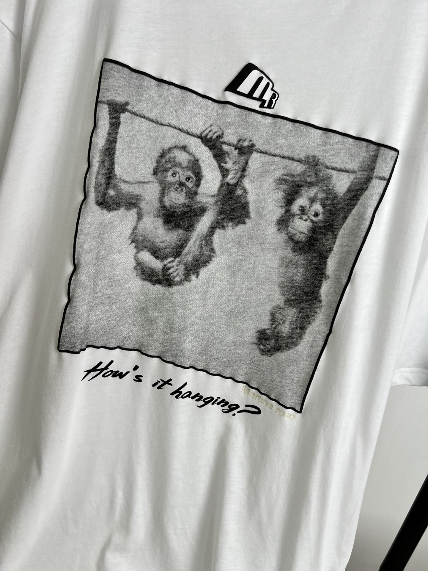 新款️！Martine2024夏季新款！monkeyT恤海报字母印花小猴子图案可爱俏皮休闲百搭三码！