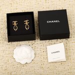 Chanel Jewelry Earring Necklaces & Pendants Pink Yellow Brass