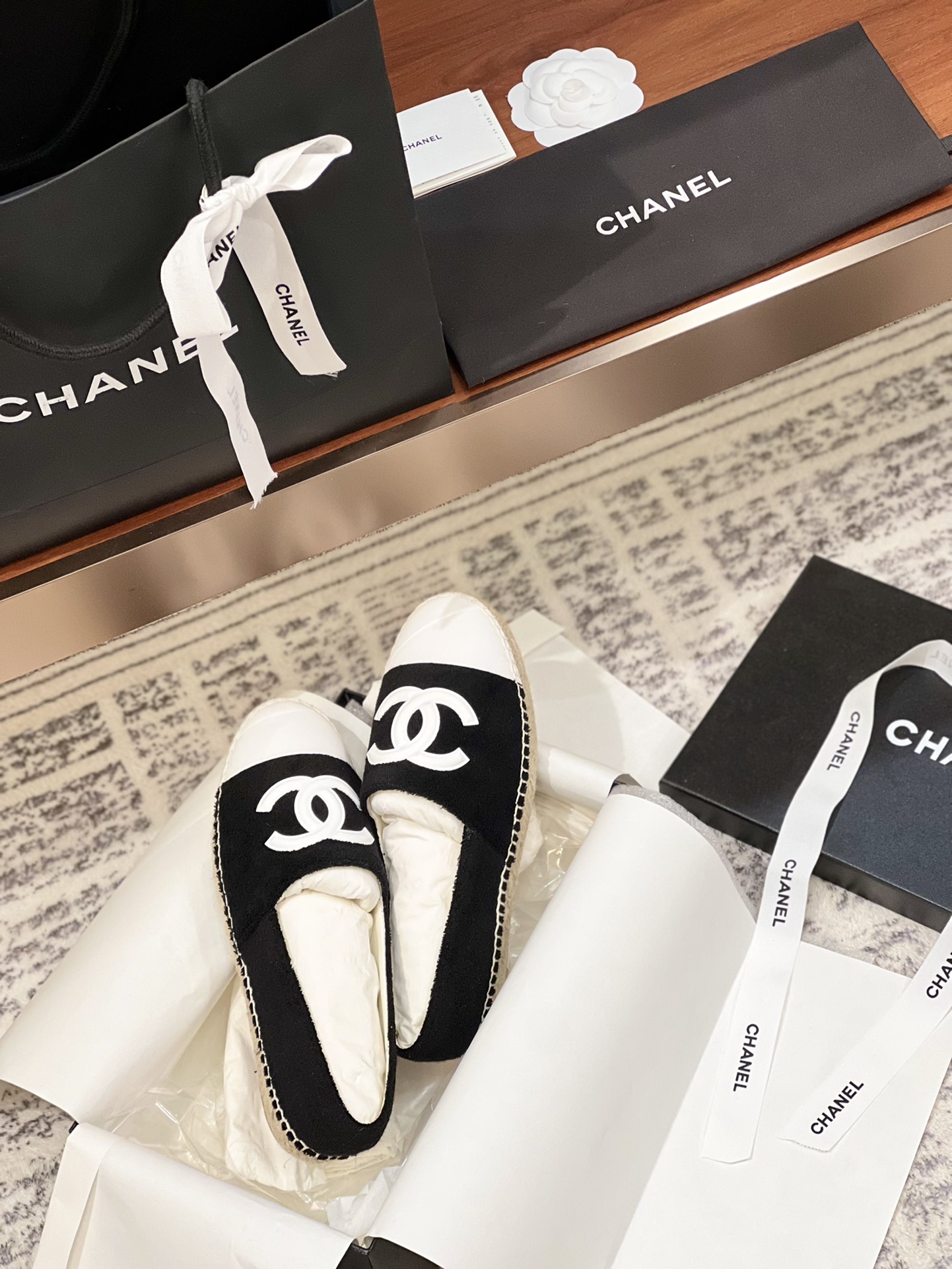 Chanel Shoes Espadrilles Supplier in China
 Frosted Rubber Sheepskin Silk Spring Collection