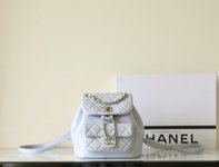 Chanel Duma Bags Backpack Every Designer
 Grey Light Gray All Steel Calfskin Cowhide Spring/Summer Collection Chains