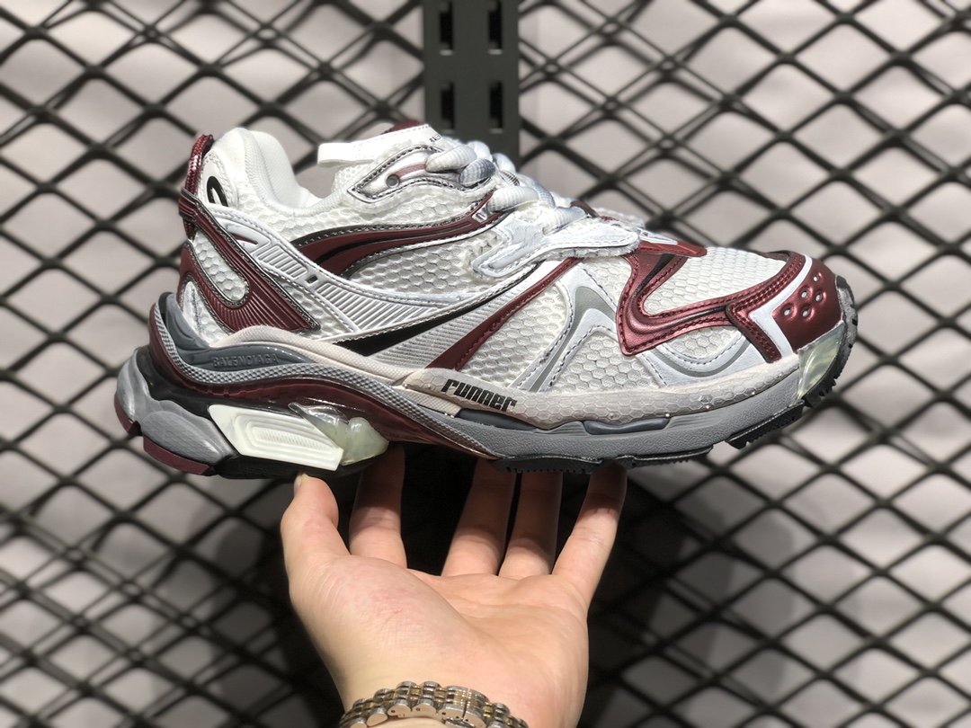 Balenciaga BALENCIAGA Runner Sneaker jogging series low-top retro wild running tendencia estilo abuelo versátil casual …