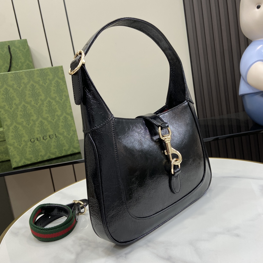 Gucci 漆皮 Jackie系列小号肩背包