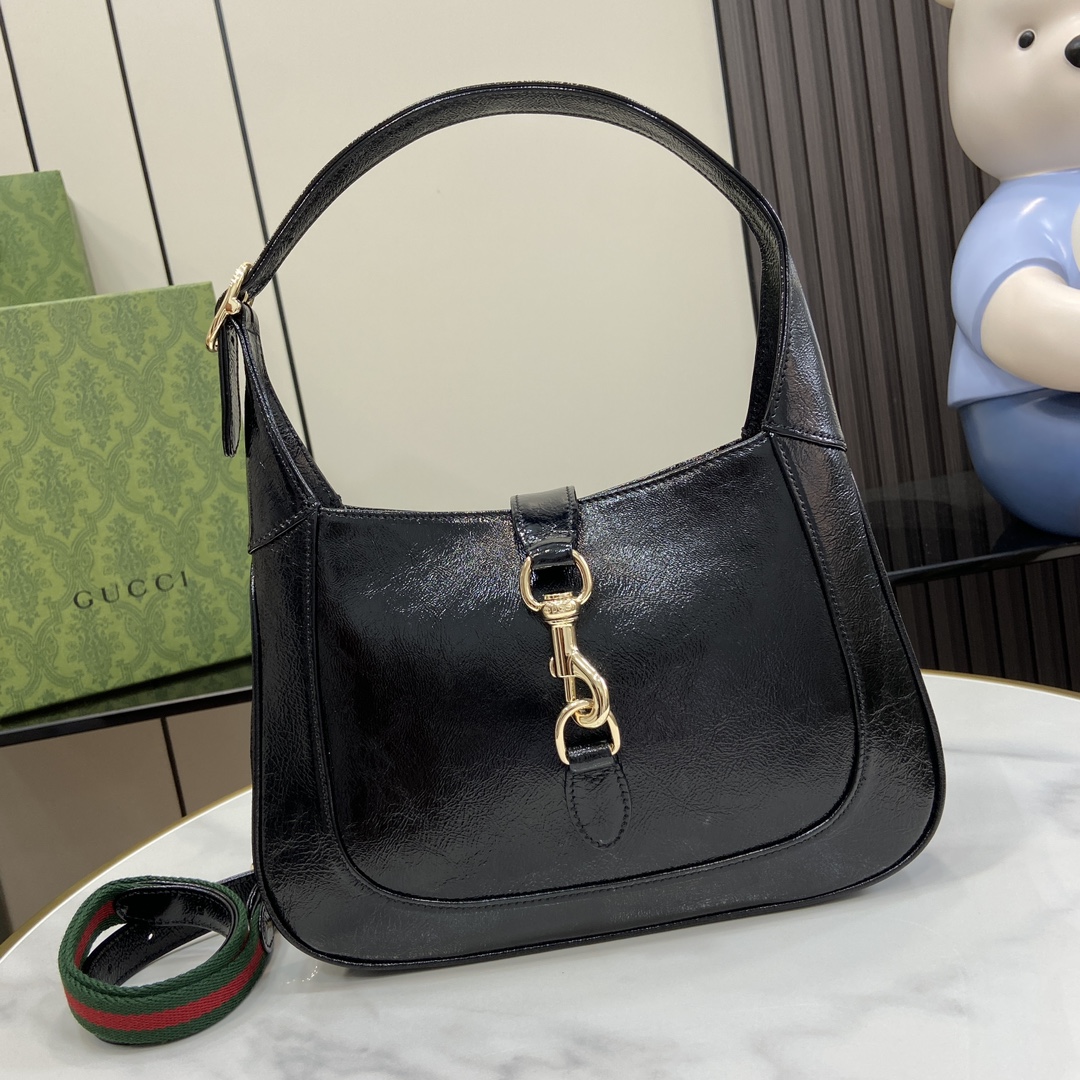 Gucci 漆皮 Jackie系列小号肩背包