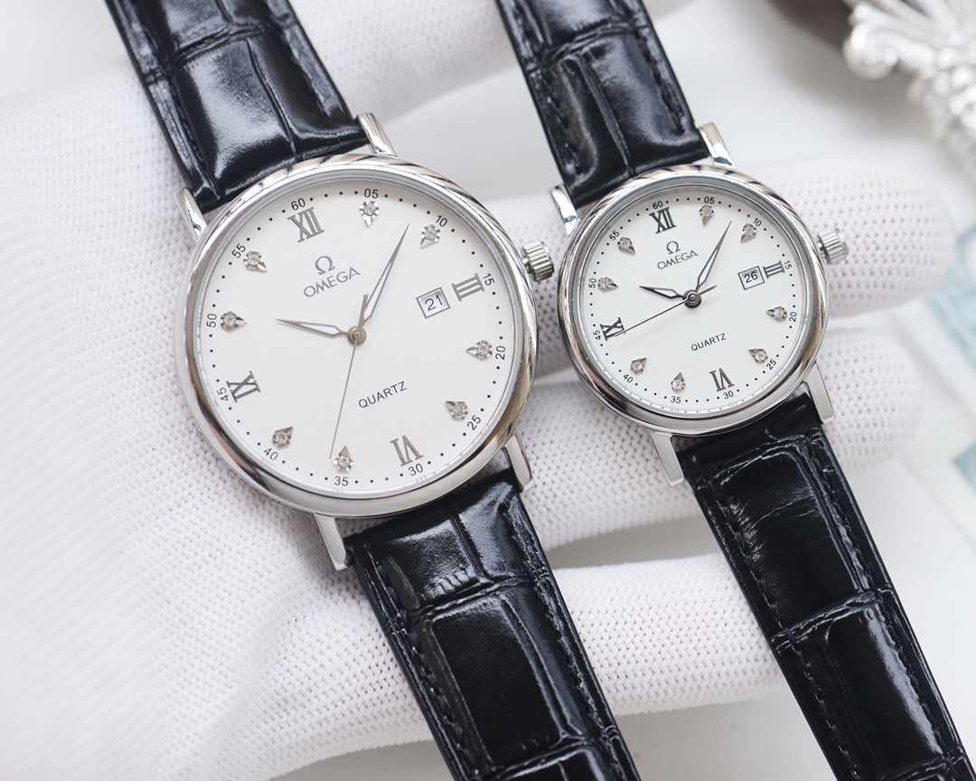 Omega-OMEGA Couple’s Wristwatch: White, Gold, Steel, Ceramic, Quality Assurance - 图片 5