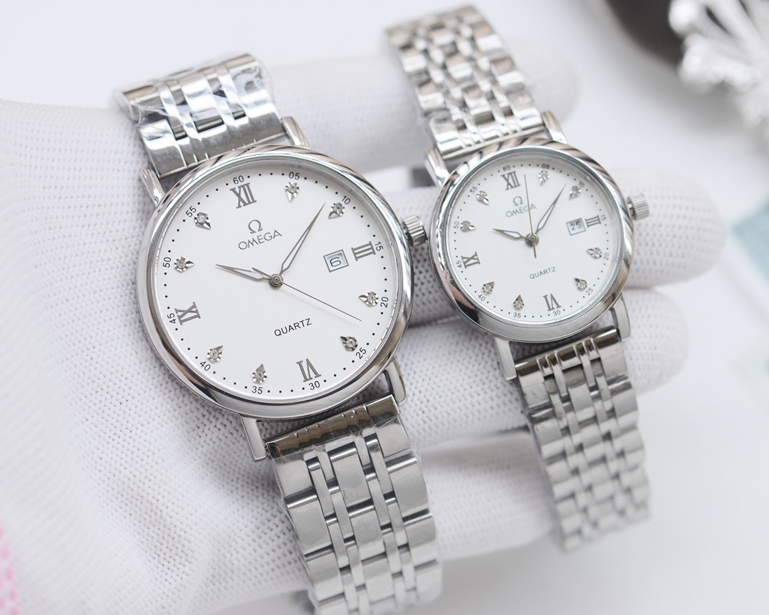 Omega-OMEGA Couple’s Wristwatch: White, Gold, Steel, Ceramic, Quality Assurance - 图片 2
