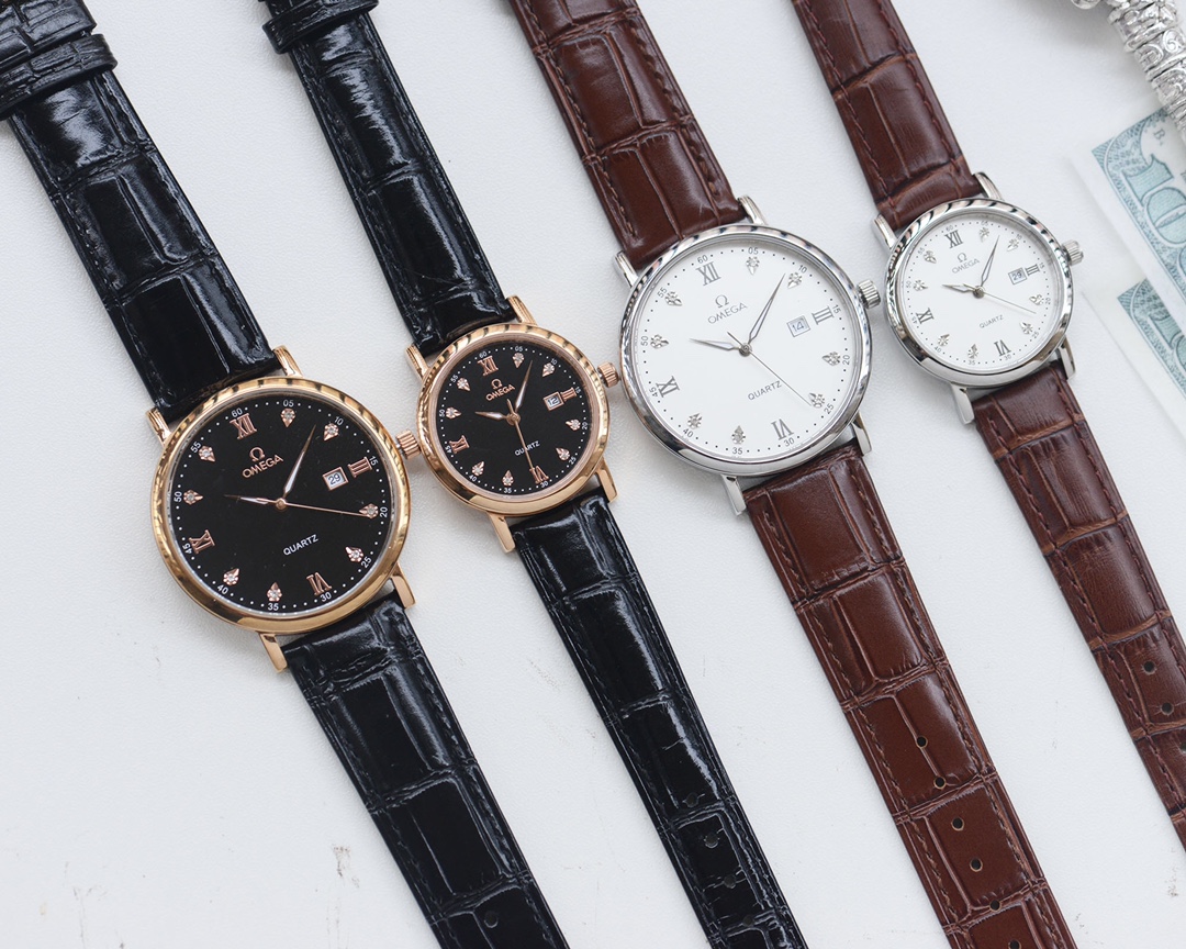Omega-OMEGA Couple’s Wristwatch: White, Gold, Steel, Ceramic, Quality Assurance - 图片 8