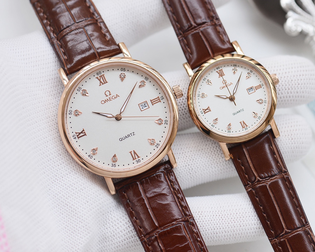Omega-OMEGA Couple’s Wristwatch: White, Gold, Steel, Ceramic, Quality Assurance - 图片 6