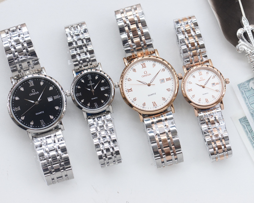 Omega-OMEGA Couple’s Wristwatch: White, Gold, Steel, Ceramic, Quality Assurance - 图片 7