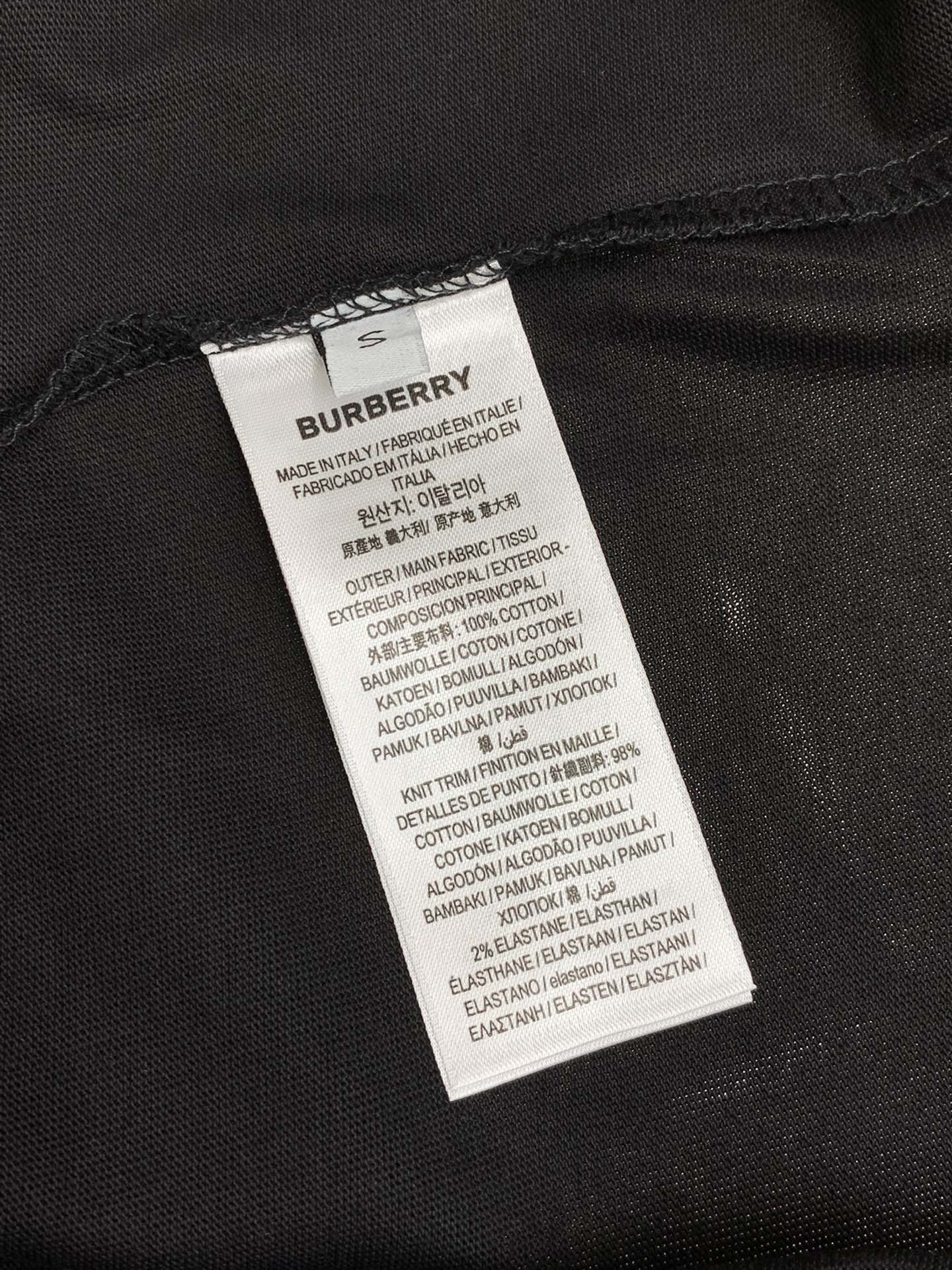 Burberry巴宝莉2024初夏最新品专柜同步有售原单狠货时尚休闲圆领短袖T恤进口原版面料上身舒适透气