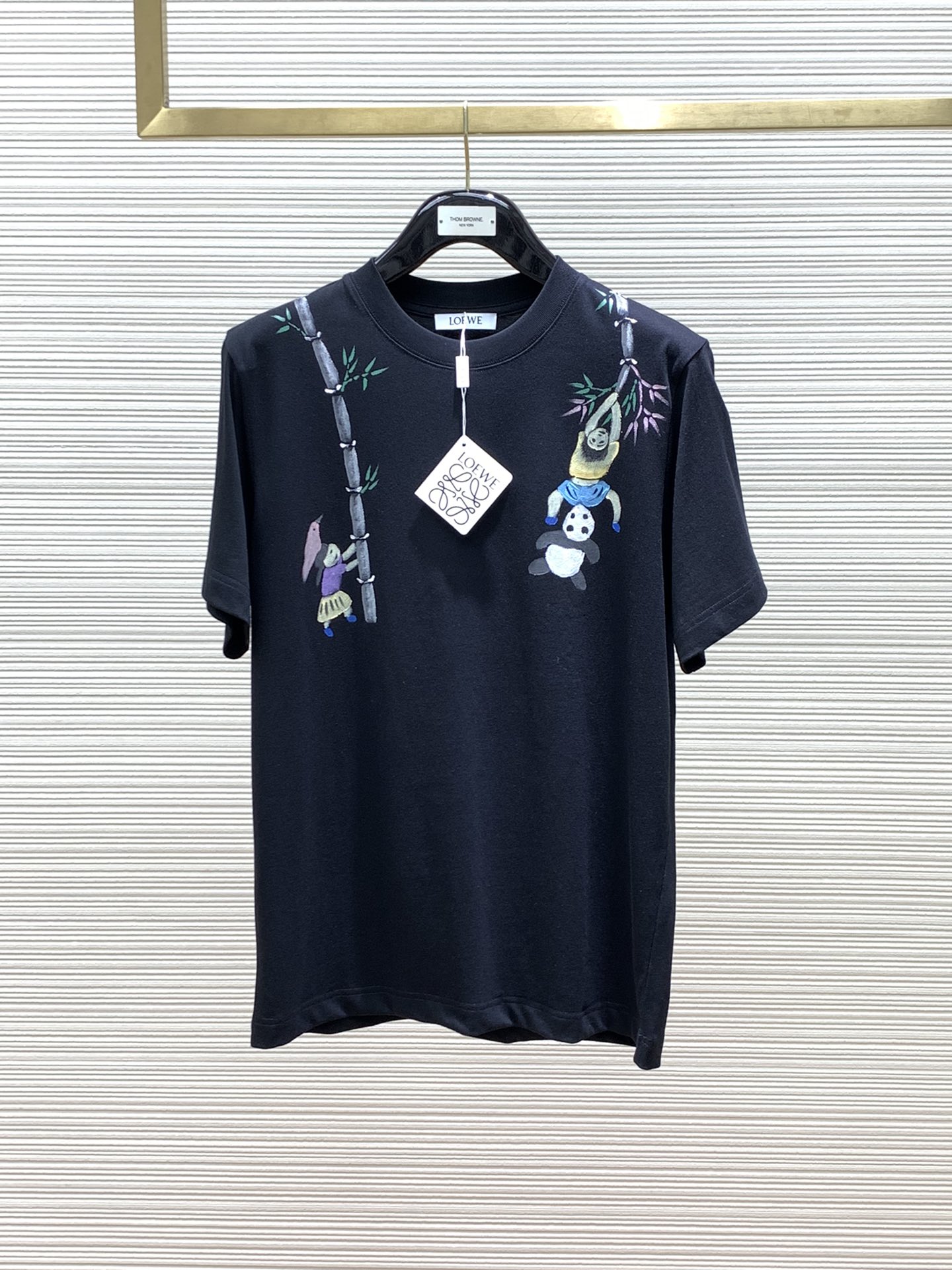 Loewe Clothing T-Shirt Printing Summer Collection Fashion Short Sleeve