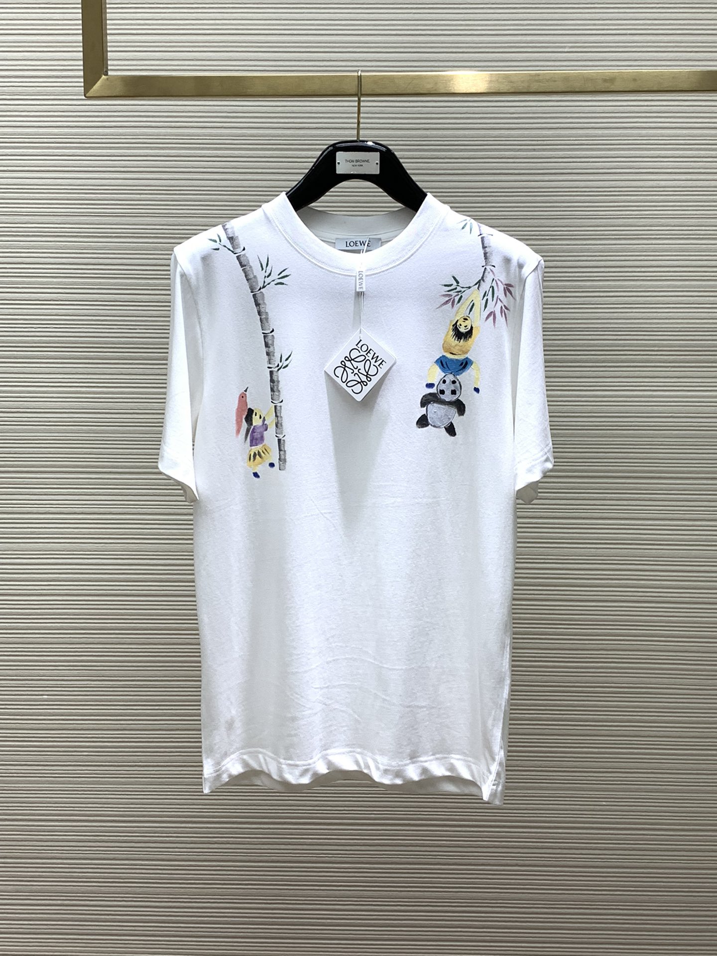 Loewe Clothing T-Shirt Printing Summer Collection Fashion Short Sleeve