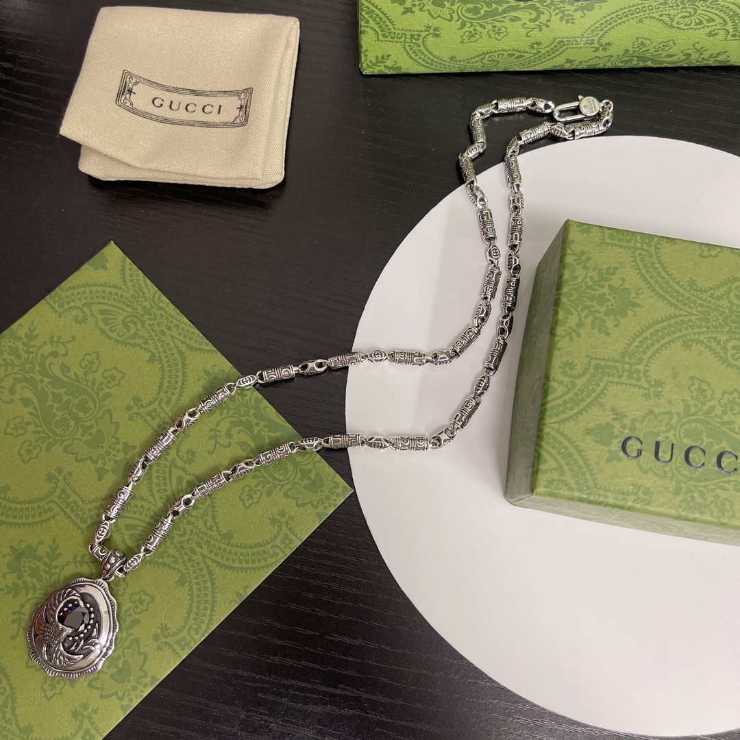 NO:109465,Latest release Gucci counter hits Manufacturer direct sales price Original one-to-one reproduction Crafts retro Gucci necklace, jewelry boutique, gucci, necklace19860909最新发布 古驰专柜爆款 厂家直销价 原版一比一复刻 工艺复古 古 驰项链,饰品精品,gucci,necklace,Jewelry