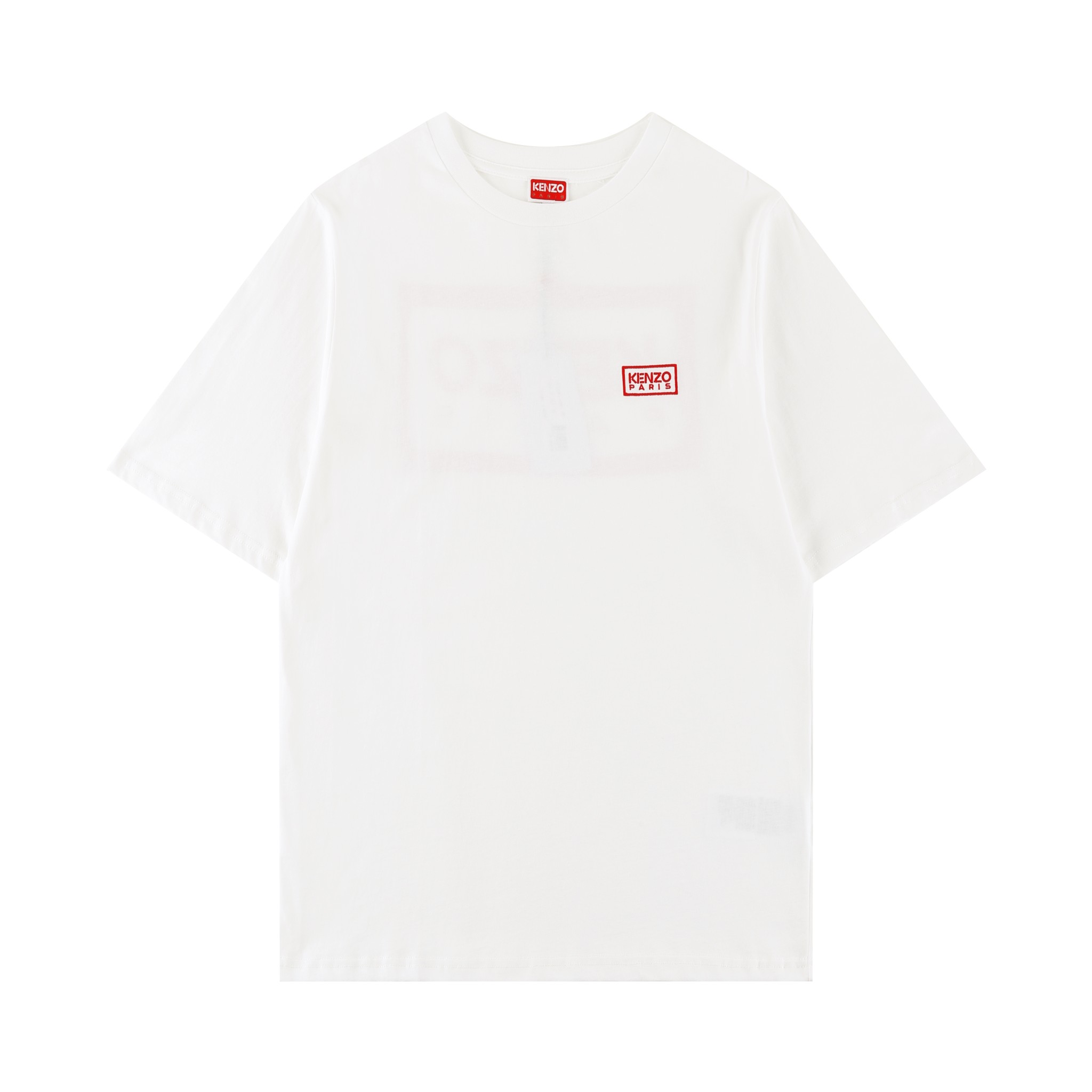KENZ*2024SS primavera/verano camiseta de manga corta nueva, letras bordadas en el frente, letras estampadas en la espal…