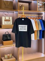 Burberry Copy
 Clothing T-Shirt Printing Unisex Cotton Spring/Summer Collection Fashion Short Sleeve