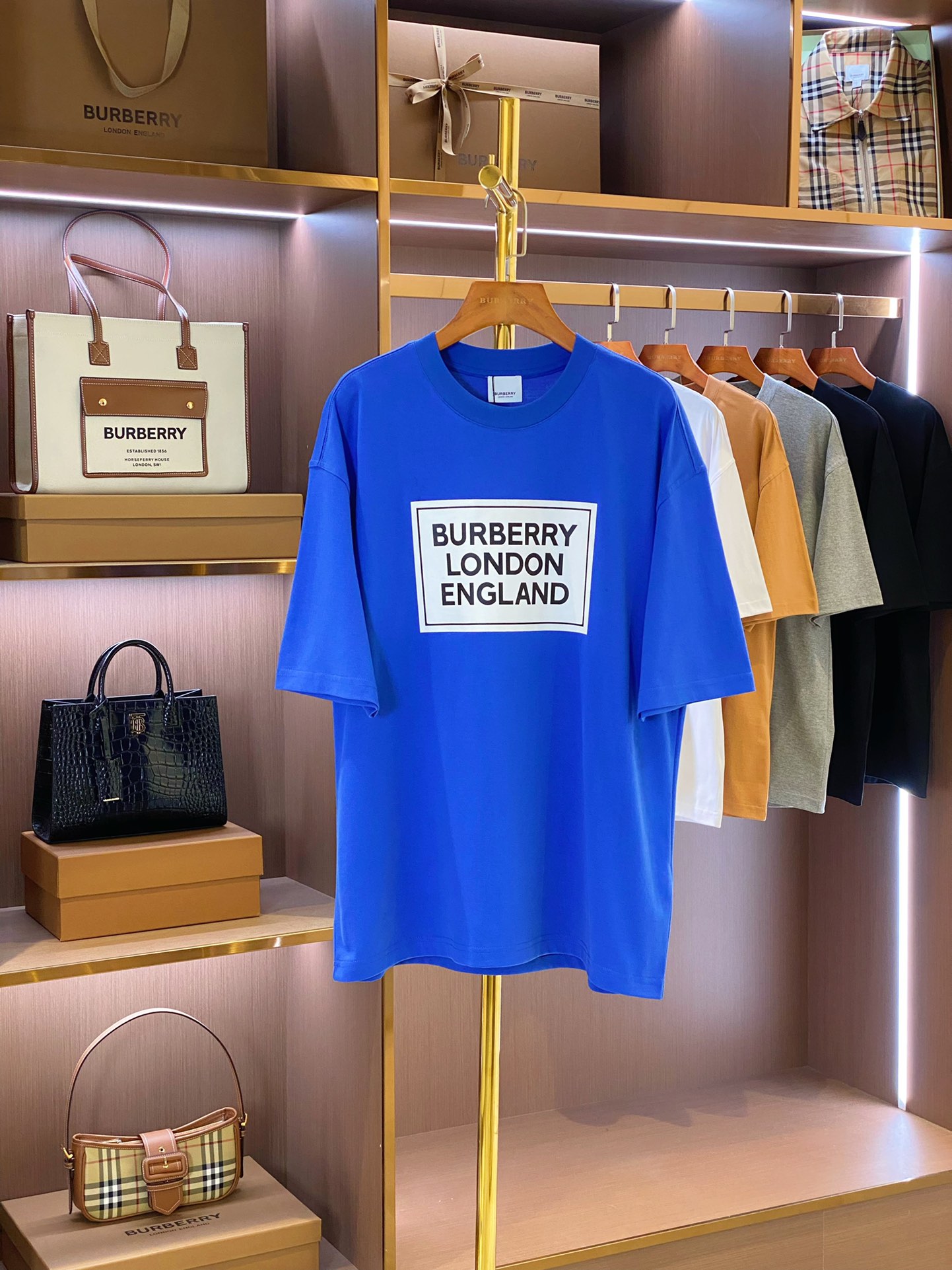 Fake
 Burberry Clothing T-Shirt Printing Unisex Cotton Spring/Summer Collection Fashion Short Sleeve
